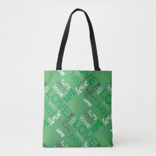 Alive Green Gallery Love Words Art Draagtas