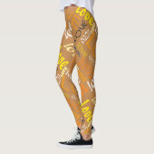 Alive Oranje Gallery Love Words Art Leggings (Links)