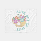 Alive Out Of Ste Skull Quote  Fleece Deken (Voorkant (Horizontaal))