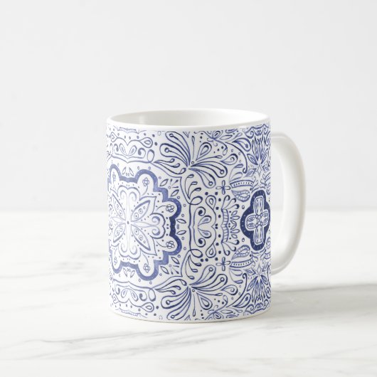 Alivia Waterverf Pattern Mok (Voorkant rechts)