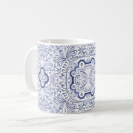 Alivia Waterverf Pattern Mok (Voorkant links)