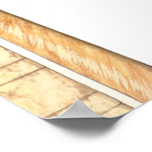 Aljaferia. Islamitisch paleis. Arches. Zaragoza Poster (Hoek)