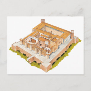 Aljaferia. Zaragoza Spanje. Islamitisch paleis Briefkaart