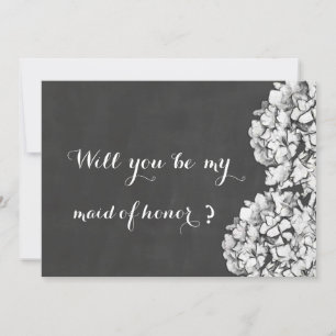 alkboard hydrangeas gemaakt van edelachtbare kaart