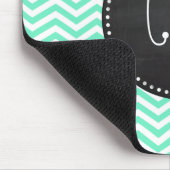  alkbord; Aquamarine Chevron; zzag Muismat (Hoek)