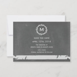  alkbord geïnspireerd monogram sparen de datum save the date