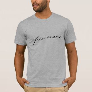 ALKEBULAN - homme libre (SCRIPT NOIR) T-Shirt
