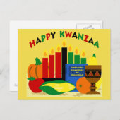 ALKEBULAN - SETTING VAN KWANZAA BRIEFKAART (Voorkant / Achterkant)