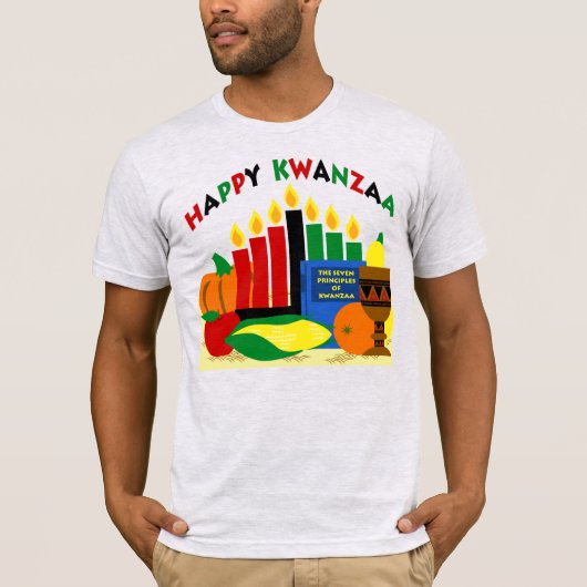 ALKEBULAN - SETTING VAN KWANZAA T-SHIRT (Voorkant)