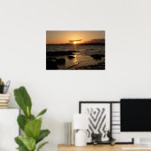 Alki Beach, Sunset Poster (Thuiskantoor)