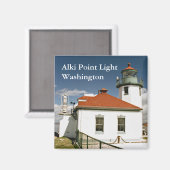 Alki Point Light, Washington Magnet (Recto/Verso)