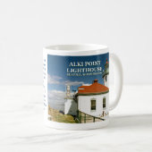 Alki Point Lighthouse, Seattle Washington Mug (Devant droit)