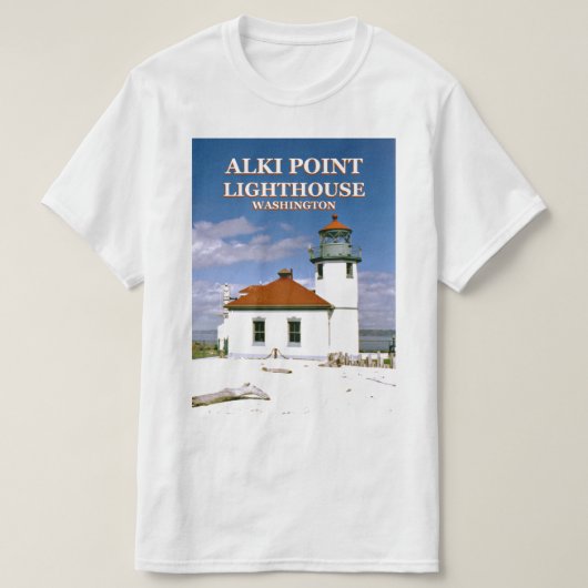 Alki Point Lighthouse, Seattle Washington T-Shirt (Design devant)