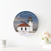 Alki Point Lighthouse, Washington  Grote Klok (Huis)