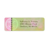 Alkmaar Nouveau en rose et vert - Étiquette de adr (Devant)