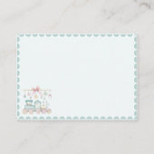 All Aboard Baby Train Books for Baby Shower Informatiekaartje (Achterkant)