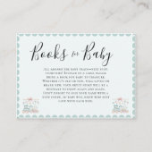 All Aboard Baby Train Books for Baby Shower Informatiekaartje (Voorkant)
