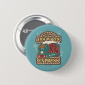 All Aboard de HOGWARTS™ Express Kerstkoek Ronde Button 5,7 Cm (Voorkant /achterkant)