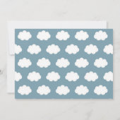 All Aboard Steam Train Blue Boy Birthday Kaart (Achterkant)