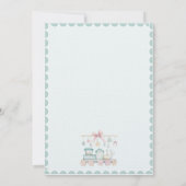 All Aboard the Baby Train Baby Shower (Achterkant)