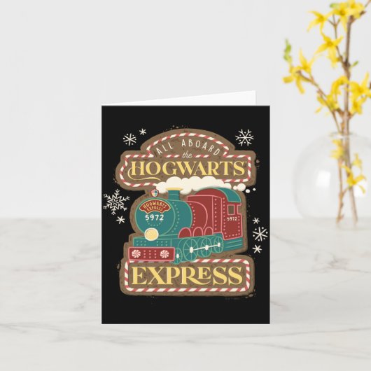 All Aboard The Express Christmas Cookie Kaart (Gele Bloem)