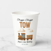 All Aboard Train 2e verjaardagsfeest Papieren Bekers (Voorkant)