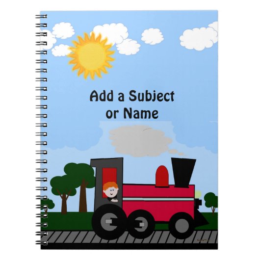 All Aboard Train Notebook Notitieboek (Voorkant)