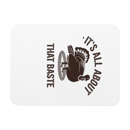 All About That Baste Christmas Trendy Modern Style Magneet (Horizontaal)