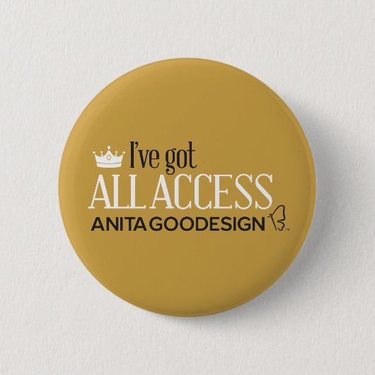 All Access Club Button (Gold) (Voorkant)