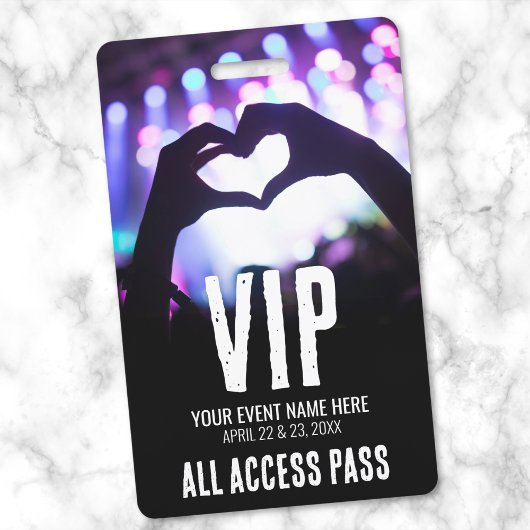 All Access Event VIP Badge