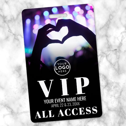 All Access Logo Evenement VIP Badge
