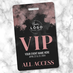 All Access Logo Roze Goud Zwart VIP Evenement Badge
