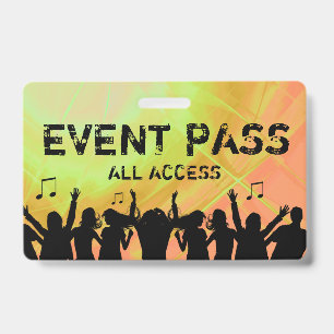 All Access Pass Concert Evenement Personeelsbadge Badge