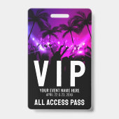 All Access Pass Evenement VIP Badge (Voorzijde)