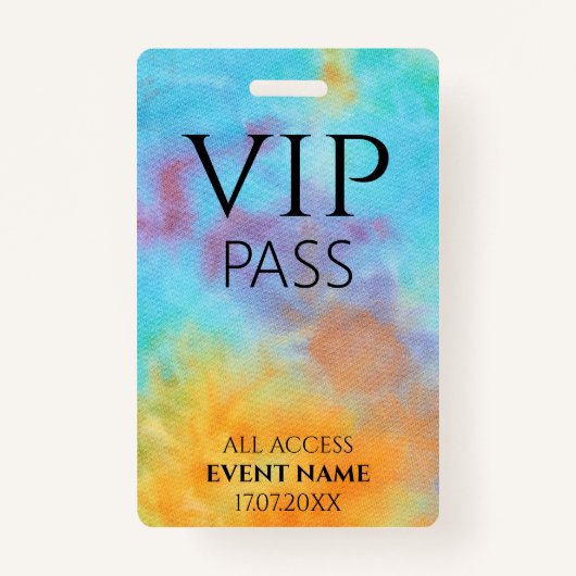 All Access Pass logo vip event id badge (Voorkant)