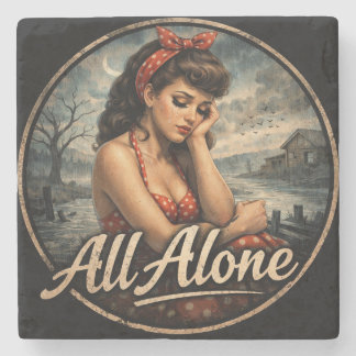 All Alone Coaster Stenen Onderzetter