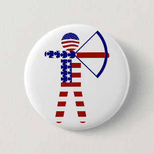 All-American Archer/Archery Ronde Button 5,7 Cm