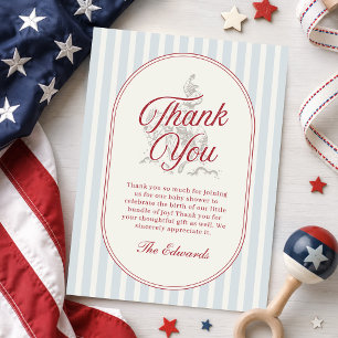 All American Baby 4 juli Baby Borrel Bedankkaart