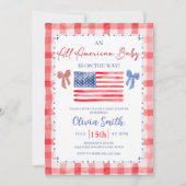 All American Baby Shower Invitation (Devant)