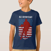 All-American Basketball  Distressed 3 T-shirt (Voorkant)