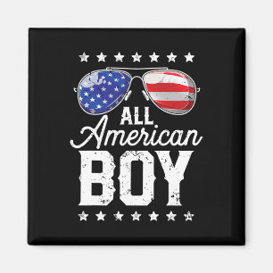 All American Boy 4th of July Verenigde Staten Zonn Magneet