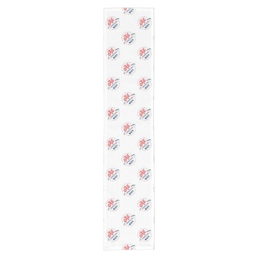 All American Boy Badge Korte Tafelloper (Voorkant)