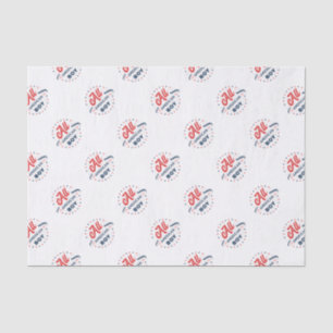 All American Boy Badge Tissuepapier