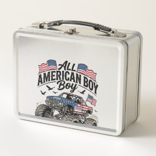All American Boy Patriottische Monstertruck T-shir