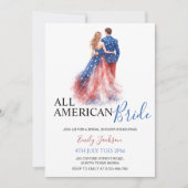 All American Bride Bridal Shower Invitation (Devant)