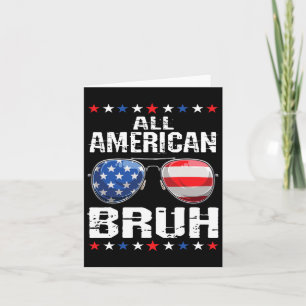 All American Bruh 4 juli jongens patriottisch Usa Kaart