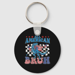 All American Bruh Dinosaur T-rex Patriottisch 4 ju Sleutelhanger