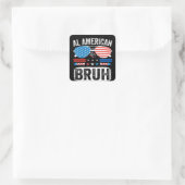 All American Bruh Funny Patriotic Meme Sticker (Tas)
