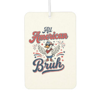All American Bruh Patriottische Eend Vintage T-shi Luchtverfrisser