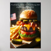 All-American Burger Bliss 24x36 Poster (Voorkant)